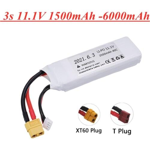 3s 11.1V 1500mAh 2200mah 2500mah 2800mAh 4200mAh 5200mAh Lipo Battery For RC aircraft toys helicopters Airplanes cars Boat