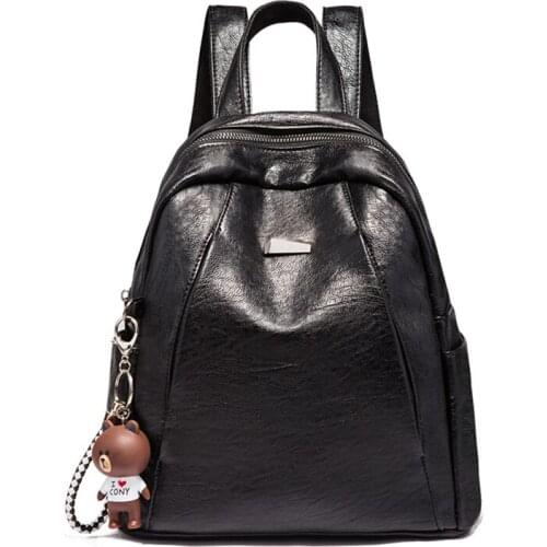 MuLing Women's Black Backpacks