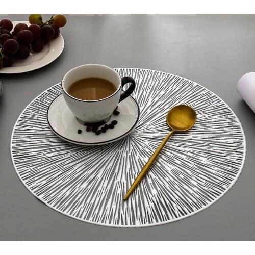 Western Table Mat Ins Wind Household Table Mat PVC Material Easy To Clean and Heat Insulation Meal Creative Decorative Mat