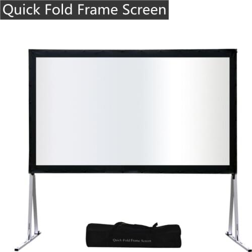 P7SWF 16:10 Widescreen Format 100'' 110'' 120'' 133'' 150'' Fast Fold Screen Portable Projection Screens with Front Projection