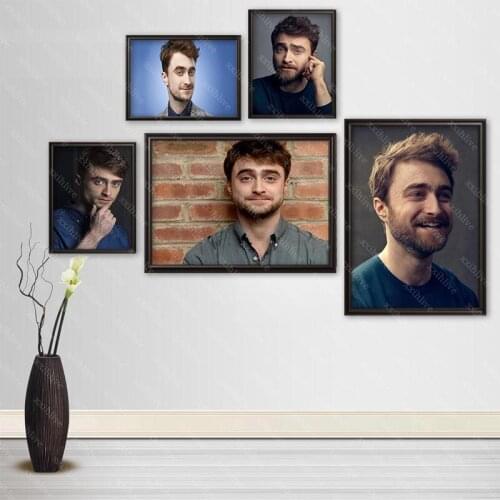 Custom Famous Actor Daniel Radcliffe Posters Art Silk Canvas Poster Bar Room Decoration Painting Home Decor 30x45cm,40x60cm