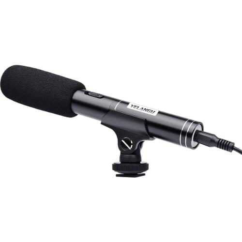 Professional Interview Microphone News Recording Microphone Stereo Mic with Stand for SLR Camera Micro Film DV Shooting Portable