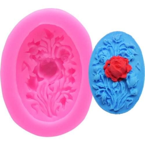 Rose Flower-shaped Silicone Soap Mold Sun Flower Craft Household Fondant Sugar Mould DIY Cake Supplies Chocolate mold