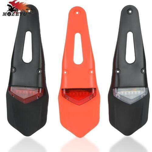 Motorcycle Bright Tail Light Motorbike Rear Fender&LED Tail Lights For SUZUKI 250SB DJEBEL 250XC DR250R DRZ 400 400S 400SM