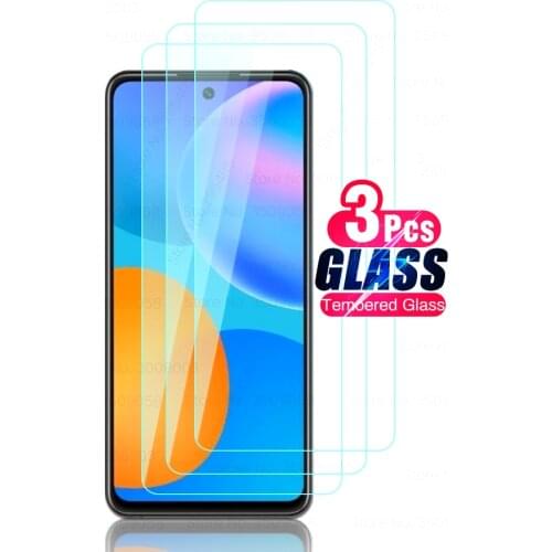 3pcs screen protector tempered glass for huawei psmart z smartp p smart pro plus 2018 2019 2020 2021 glass protection film cover