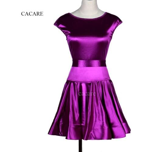 Latin Dance Dress Women Kids Salsa Tango Gatsby Flapper Costume Latin Dance Competition Dresses D0181 Purple