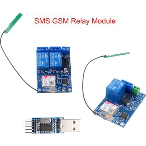 1 Channel /2 Channel Relay Module SMS GSM Remote Control Switch SIM800C STM32F103CBT6 / USB to RS232 TTL Converter Adapter