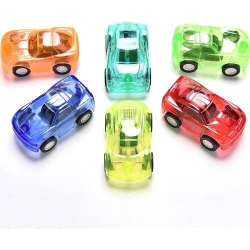 1PC Cute Plastic Mini Car Model Toys Wheels Cars for Children Kids Toy for Boys Juguetes Best Gift Candy Color