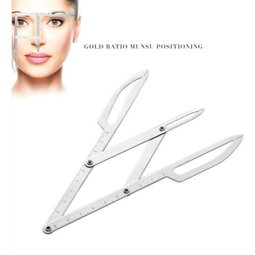 Microblading Tattoo Eyebrow Ruler Stainless Steel Golden Ratio Permanent Makeup Symmetrical Tool Divider Accessories