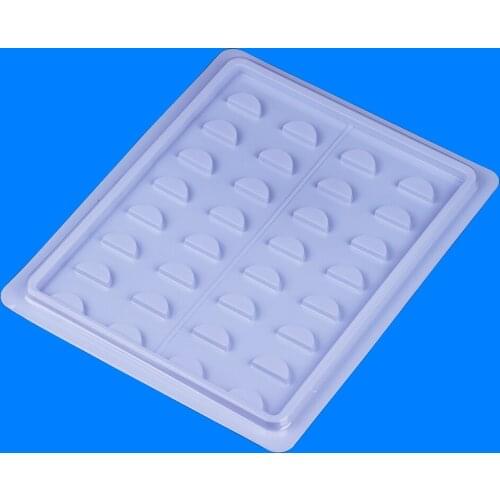 Eyelashes display card 14 pairs 16 pairs false lashes sample catalog package white tray with transparent sheet