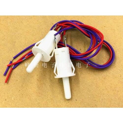 2pcs 2 feet with wire round door control door cabinet stroke limit switch reset cylindrical switch normally open 2A with wire
