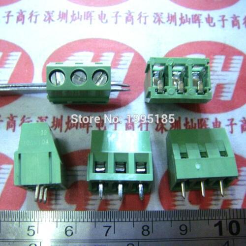 20PCS/LOT KF128-5.0-3P KF128-3P 300V 10A Screw 3Pin 5.0mm Straight Pin PCB Screw Block Connector