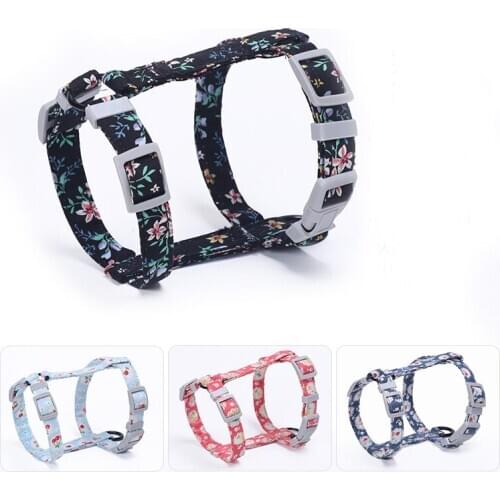 20PCS / LOT Ethnic Style Printing Cat Leash Chest Straps Pet Adjustable Vest Walking Lead Pet Supplies