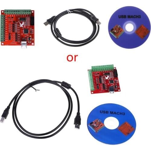 2021 New CNC USB MACH3 100Khz Breakout Board 4 Axis Interface Driver Motion Controller