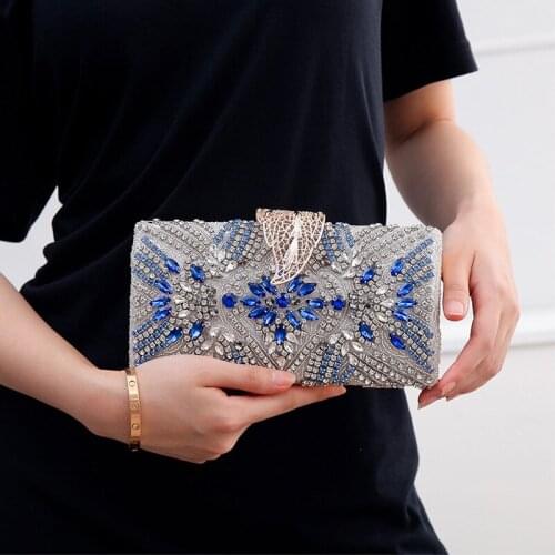 2021 Luxury Rhinestone Acrylic Womens Evening Clutches HandBag Wedding Party Clutch Ladies Handbags Wallet Purses Shoulder Bag