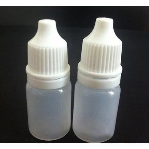 70% Hot Sale 5PCS 5ml/10ml/15ml/20ML/30ML/50ML/100ML Plastic Childproof Dropper Bottles Oil Lotion Refillable Bottle