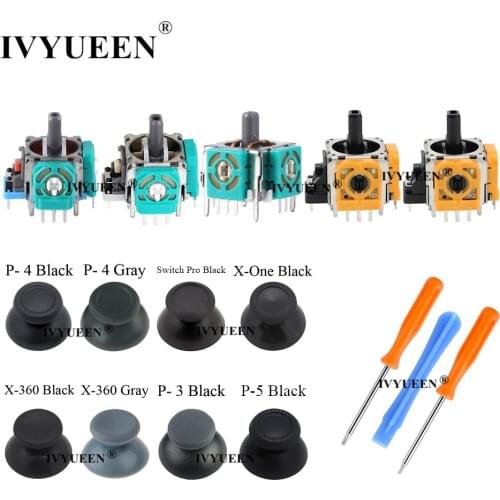 IVYUEEN 3D Analog Thumb Sticks Sensor Module Potentiometer for PlayStation 4 PS4 Pro Slim Controller for XBox One 360 Joysticks