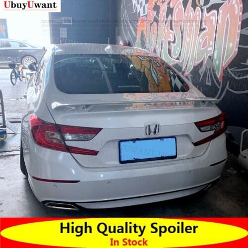 Car Rear Trunk Spoiler For Honda Accord Ten Generations 2017-2021 ABS Exterior Rear Spoiler Tail Trunk Boot Wing Decoration Car