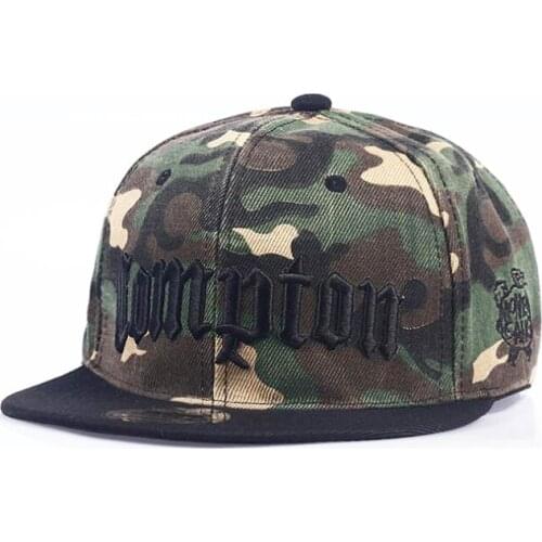 New 100% Cotton COMPTON Embroidery Baseball Cap Hip Hop Snapback Caps Flat Fashion Sport Hat For Unisex Adjustable Dad Hats