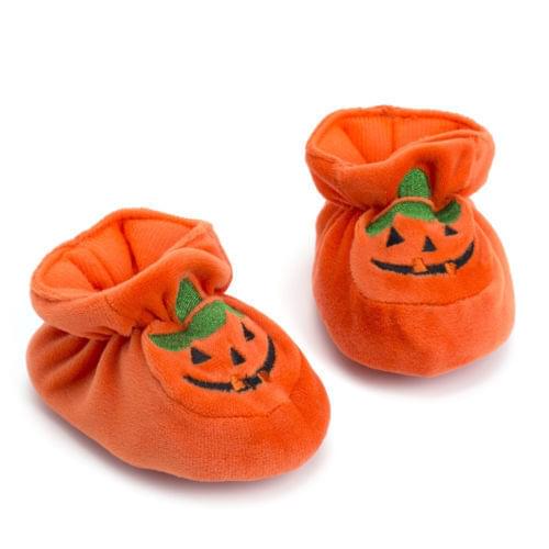 Newborn Baby Boots Girls Soft Crib Shoes Moccasin Orange Pumpkin Prewalker Shoes