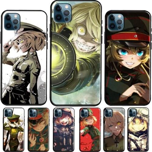 Anime Tanya Degurechaff Youjo Senki Case For iPhone 11 12 Pro Max mini XR X XS Max 5S 6S 7 8 Plus SE 2020 Coque Funda