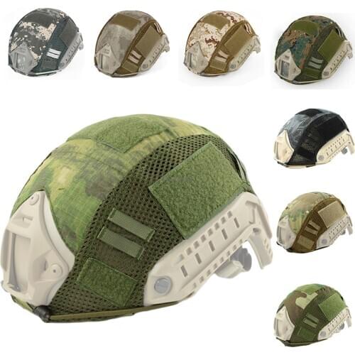 Tactical Military Fast Helmet Cover Camouflage Shooting Airsoft Army Hunting Helmet Cover for Cs Wargame Sports Helmets Covers