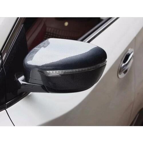 For Nissan Murano/For Nissan Qashqai 2016-2017 2PCS ABS Chrome Car Side Door Rearview Mirror Protect Frame Cover Trim Moldings