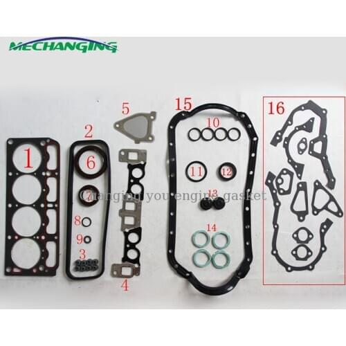 For TOYOTA LITE-ACE TOWN ACE BOX 1.8L 7K Engine Rebuilding Kits Overhaul Package Complete Engine Gasket 04111-06012 50209100