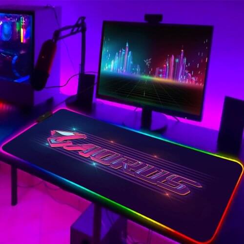 RGB Aorus Mouse Pad Gaming Computer LOL Mousepad Keyboard Backlit XL XXL LED Gamer Republic of Gamers Carpet 900x400 Desk Mat