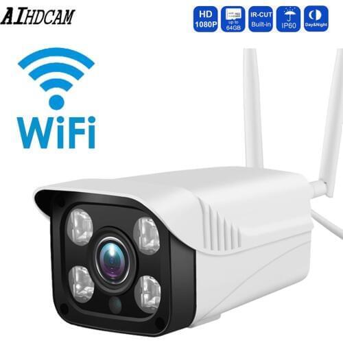 AIHDCAM 2.0 Megapixel HD Waterproof WiFi IP Camera 1080P Outdoor Camera Surveillance Security Night Vision CCTV Monitor yoosee