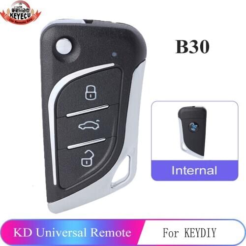 KEYECU KD900 URG200 KD900+ KD200 Mini KD KD-X2 Remote Control 3 Button KD Key Remote Car Key B30