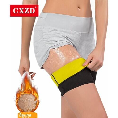 CXZD Women Arm+Thigh shapewear corset Sweat Trimmer Leg Slimmer Neoprene body shaper slimming women Gym Workout Thigh Legs Strap