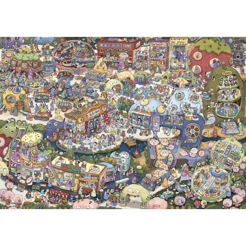 Creative Jigsaw Puzzles for Adults 2000 Pieces Cartoon Anime Educational Toys Puzzles Children Learning Toys Juguetes Toy BC50PT