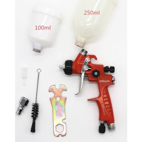 Mini Spray Gun 1.0mm or 1.2mm With 100ml And 250ml Cup Air Spray Gun Paint Spray Gun Air Sprayer Gun Airbrush Car Repair Sprayer