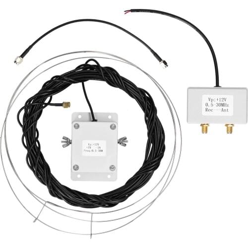 MLA-30+ (plus) SDR Loop Antenna Active Receive Antennas Low Noise Medium Short Waves Antenna with 0.5-30 MHz Frequency