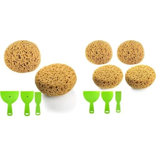 Reusable Portable Soft Drywall Texture Sponge Scraper Kit DIY Painting Wall Patch Ceiling Repair Seaweed Texture Cleaning Sponge