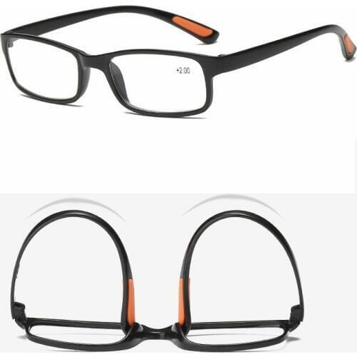 MYT_0179 TR Reading Glasses Men Women +1.00 TO +4.00 Colors Black Tea Frame Hyperopia Presbyopic Glasses