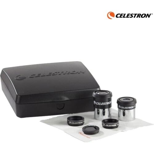 Celestron ASTROMASTER ACCESSORY KIT includes 2X barlow lens 6 mm Ploss 15 mm Kellner Eyepiece # 25 # 80A Filter moon Filter