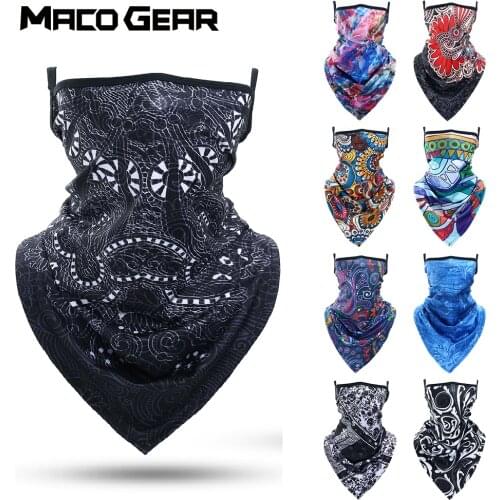 Half Mask Face Bandana Tube Scarf Running Cycling Neck Gaiter Cover Biker Hiking Hunting Sport Men Women Summer Cool Printed Sun