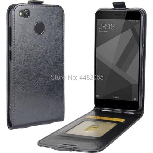 For Redmi 4x Luxury Wallet PU Leather Back Cover Case Xiomi Redmi 4x Flip Phone Protective Bag Xaomi Redmi4x red mi4x guard