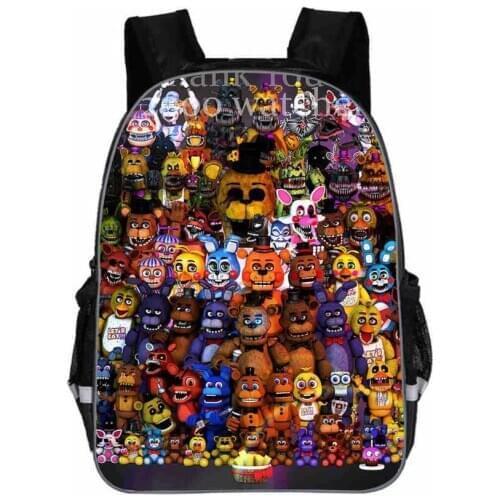 Freddy Backpack Animal Anime FNAF Chica Foxy Undertale Sans Casual School Bags Toddlers Boys Girls Teenager Children Book Bags