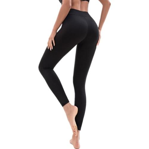 High Waist Solid Sexy Sport Women Leggings Milk Silk Stretchy Fashion Gym Fitness Thin Leggins Slim Skinny Workout Push Up Pants