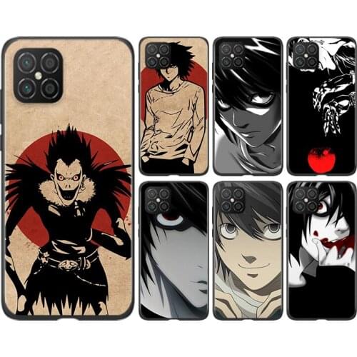Anime death note Silicone For Huawei Nova 8 7 6 SE 7i 5T 5i 5Z 5 4E 4 3i 3 E 2 i Lite 2 Pro 2017 Black Soft Phone Case