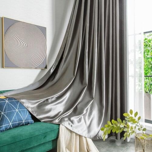 Nordic High Blackout Square Embossing Fabric Balcony Window Curtains for Home Living Room Decoration in the Kitchen Cafe Curtain