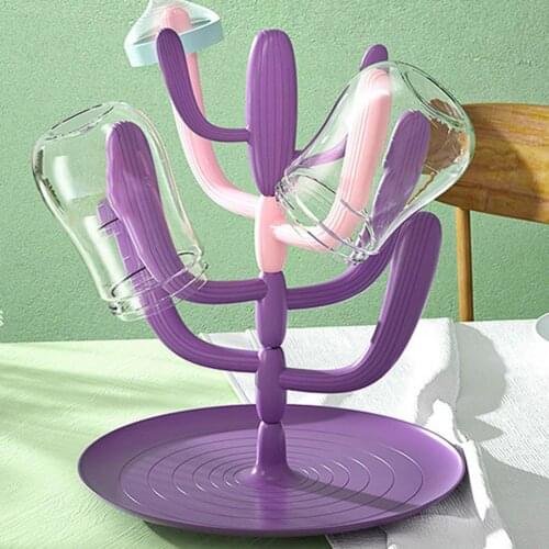 Bottle Rack Large Capacity Detachable Structure Multifunctional Baby Bottle Drain Drying Holder for Living Room