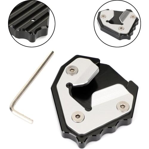 Areyourshop CNC Stand extension enlarger pad For BMW S1000XR 2015 2016 2017 kickstand sidestand Motorcycle Accessories Parts