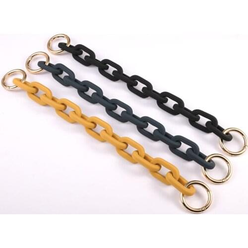 Retro 38cm High Quality Short bag strap Shoulder Strap for Handbag Handle Replacement bag accessories Resin correa bolso STP247