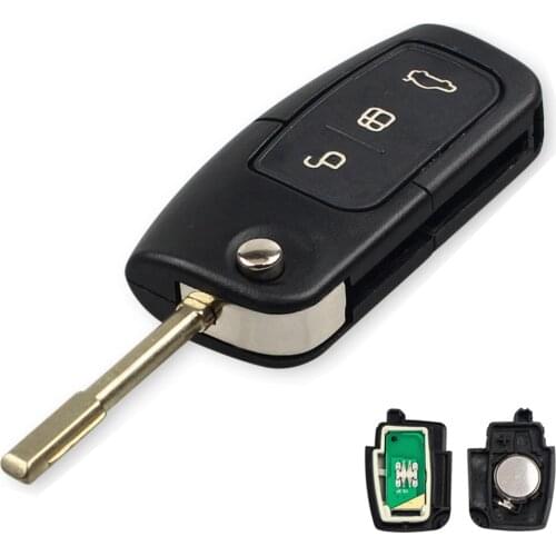 XRSHKEY 3 Buttons 433MHz 4D60 80BITS Chip Keyless Car Remote Key for Fo*rd Mon*deo Fo*cus Fiesta C Max S Max Galaxy