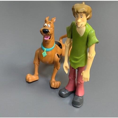 2Pcs Scooby Dog Shaggy Action Figures Doll Classic Cartoon Movie Toys Children Kids Xmas Gift