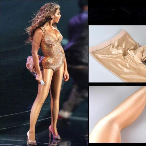 2pcs/Pack Womens Ultra Shimmery Plus Footed Tight 70D Thickness Shine Shaping Pantyhose Stockings Pure Tights Black Nude Coffee